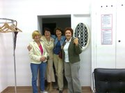 Warszawskie spotkanie-14.09.2009. Lenka Karpowicz, Wanda Drzał, Grażynka Troszczyńska, Bożenka Rosłan i Iza Gruczek.